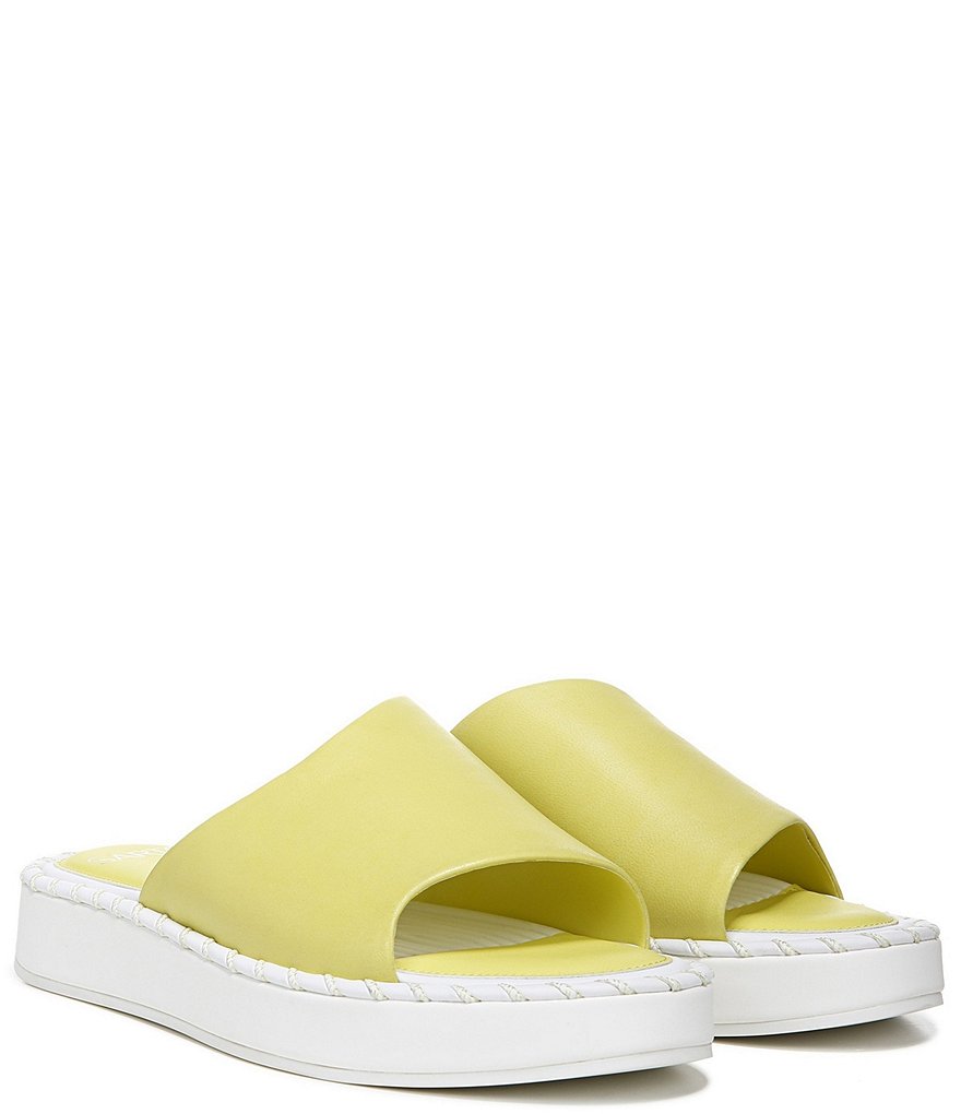 Sarto by Franco Sarto Zoe Leather Platform Slides