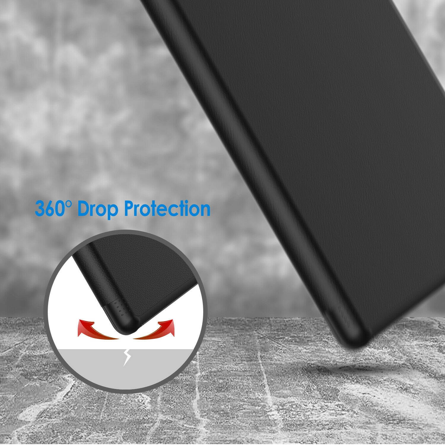 JETech Case for Amazon AII-New Fire 7 2019 Smart Cover Auto Sleep/Wake