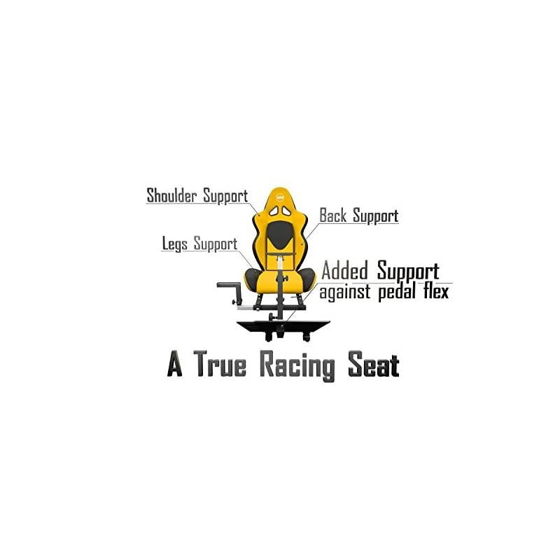 Advanced Racing Simulator Seat Driving Simulator Gaming Chair with Gear Shift Mount