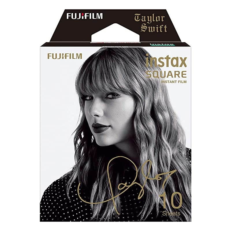 Instax Square Film Taylor Swift Edition (10 Exposures), Black