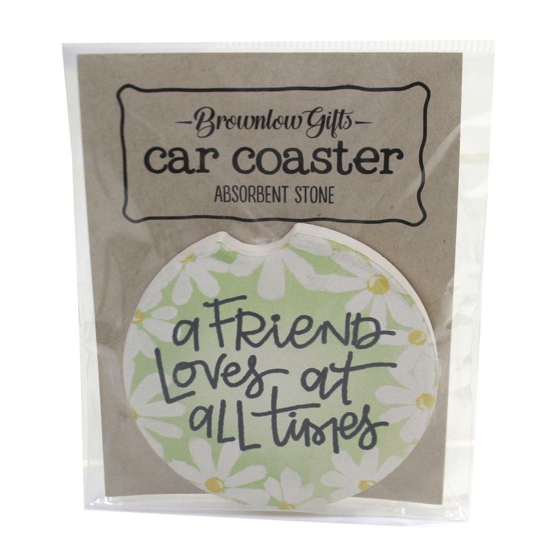 Car Coaster 2.5" Friends At All Time Coaster Absorbant Daisies E & S Pet  -  Coasters