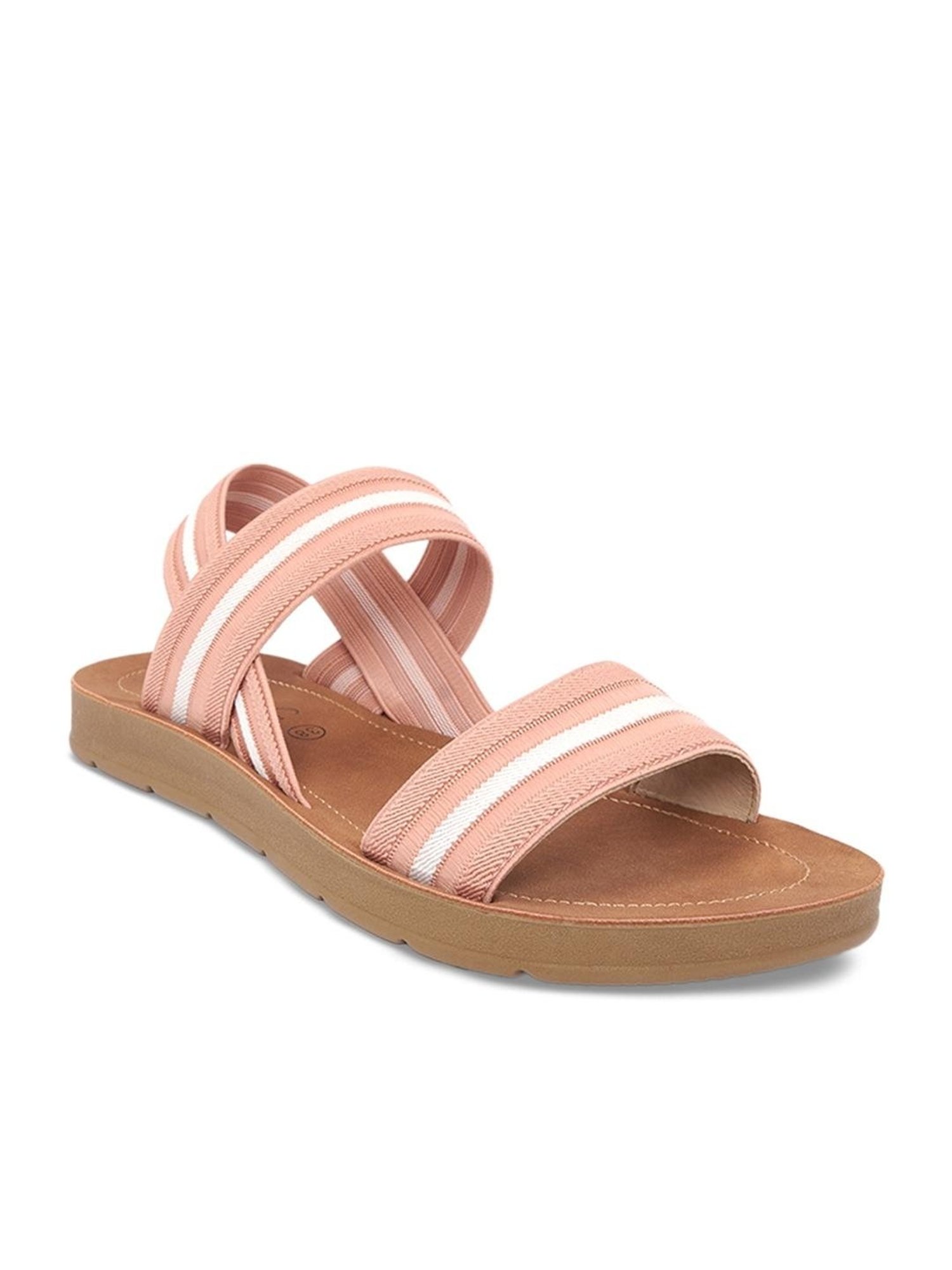 Forever Glam by Pantaloons Women's Pink Back Strap Sandals