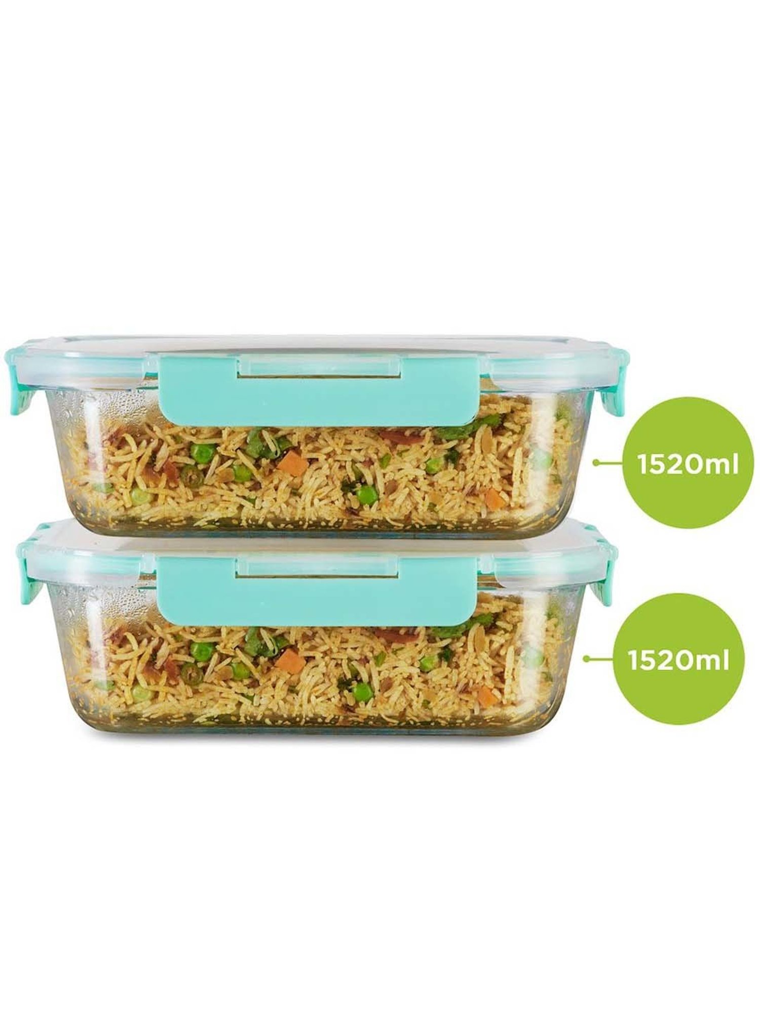 Allo Borosilicate Glass Containers with Lids Microwave Safe Container for Glass Storage Containers