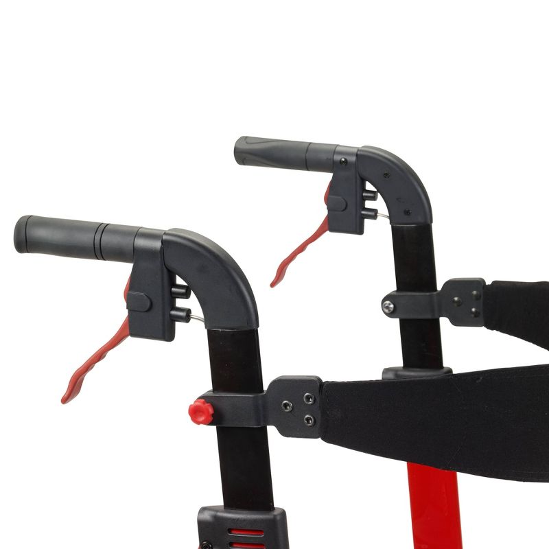 Drive Medical Nitro Euro Style Walker Rollator, Red