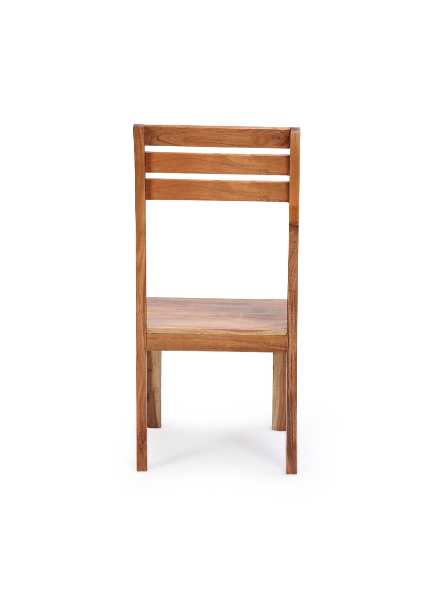 ExclusiveLane Centaur Beige Acacia Wood Handcrafted Dining Chairs - Set of 2 Natural Finish