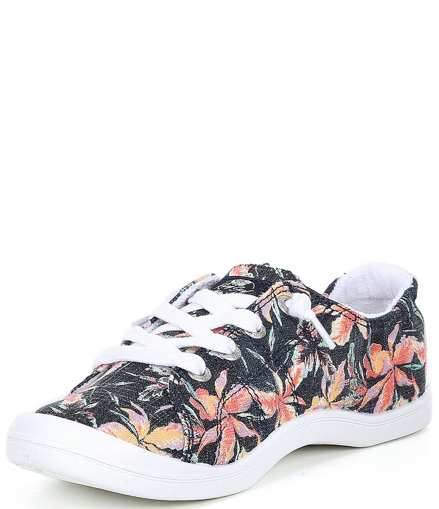 Roxy Bayshore III Floral Print Canvas Slip-On Sneakers
