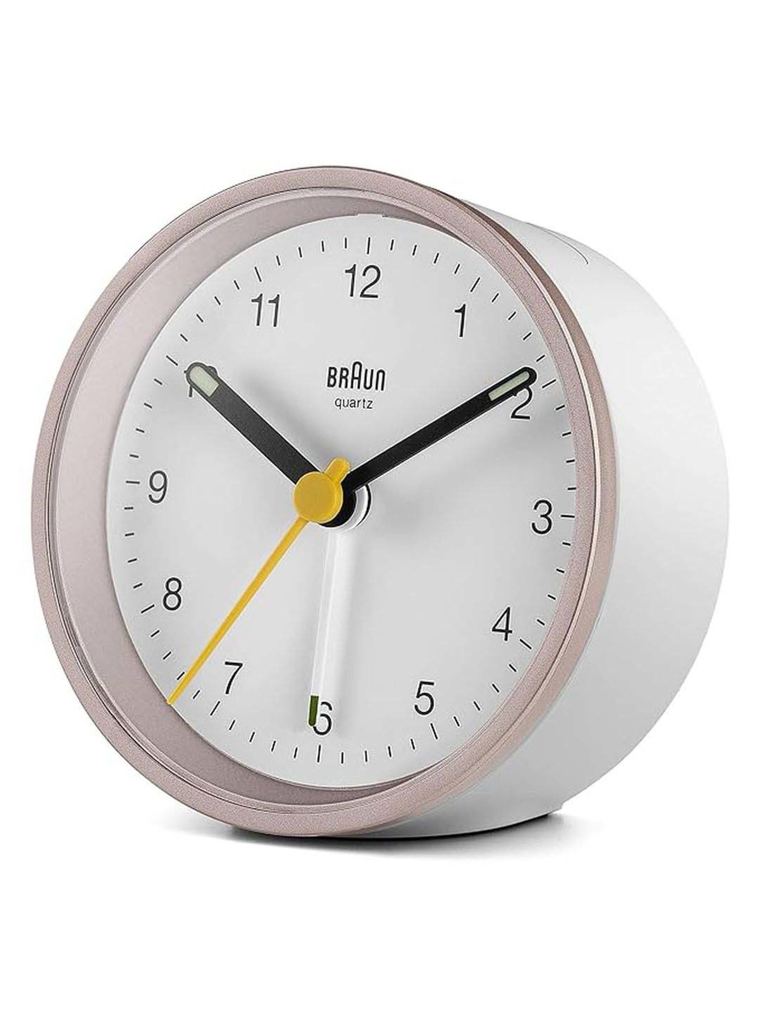 Braun White Classic Analog Alarm Clock