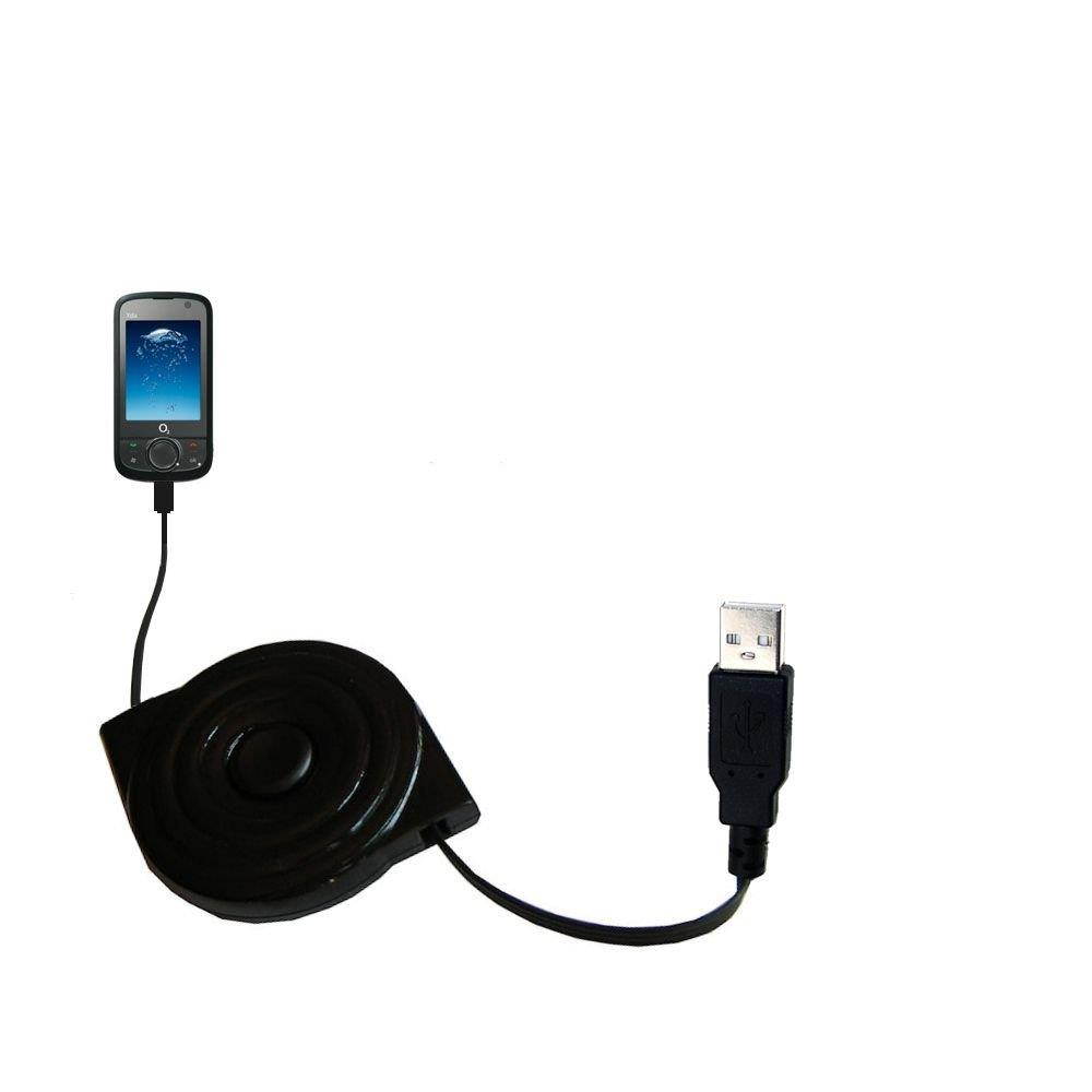 compact and retractable USB Power Port Ready charge cable designed for the O2 Orbit 2 / Orbit II and uses TipExchange