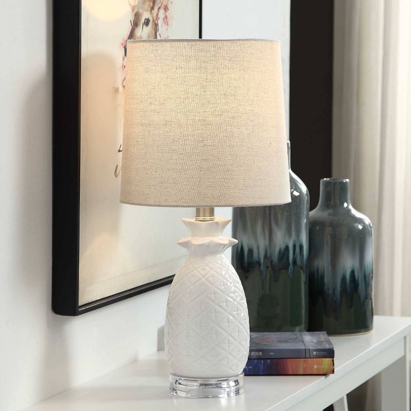 Ceramic Table Lamp White - StyleCraft