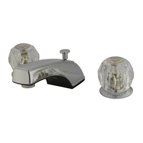 Two Handle 8 to 16 Widespread Lavatory Faucet with Retail Pop-up