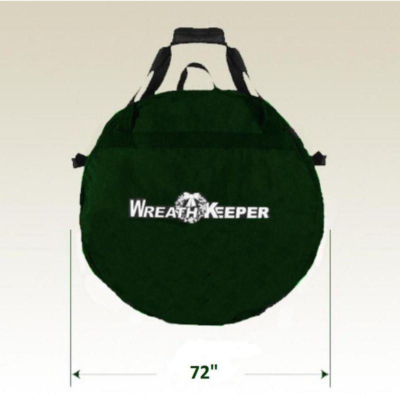 Tree Keeper 72" Large Christmas Wreath Protective Storage Bag with Bonus Ornament Storage