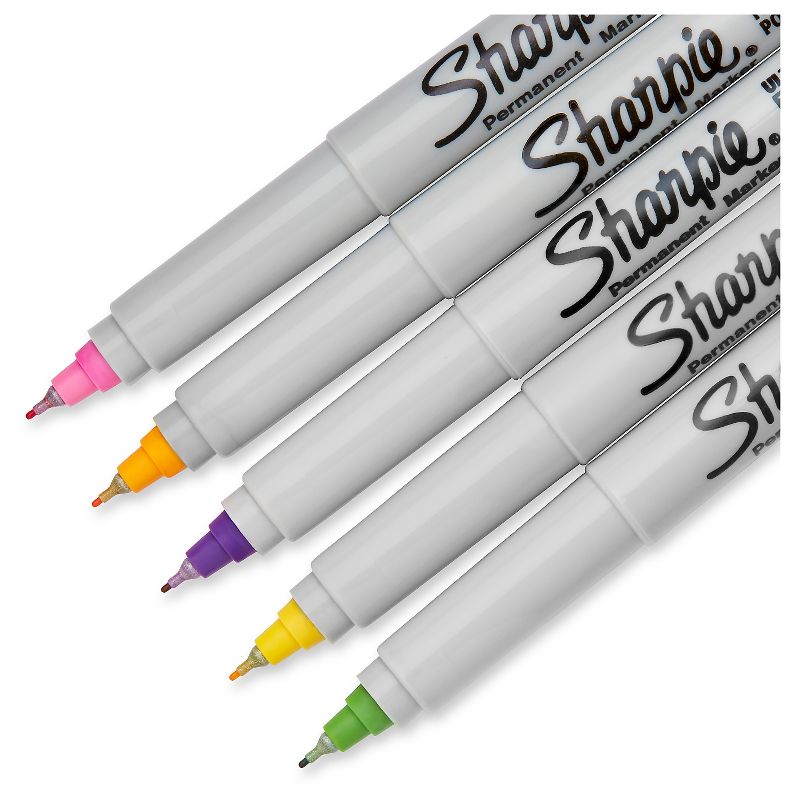 25pk Permanent Marker Ultra Fine Tip Multicolor - Sharpie