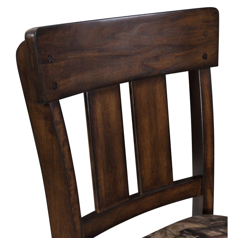 The Mossy Oak Native Living Bar Counter Height Barstool Dark Brown - Linon