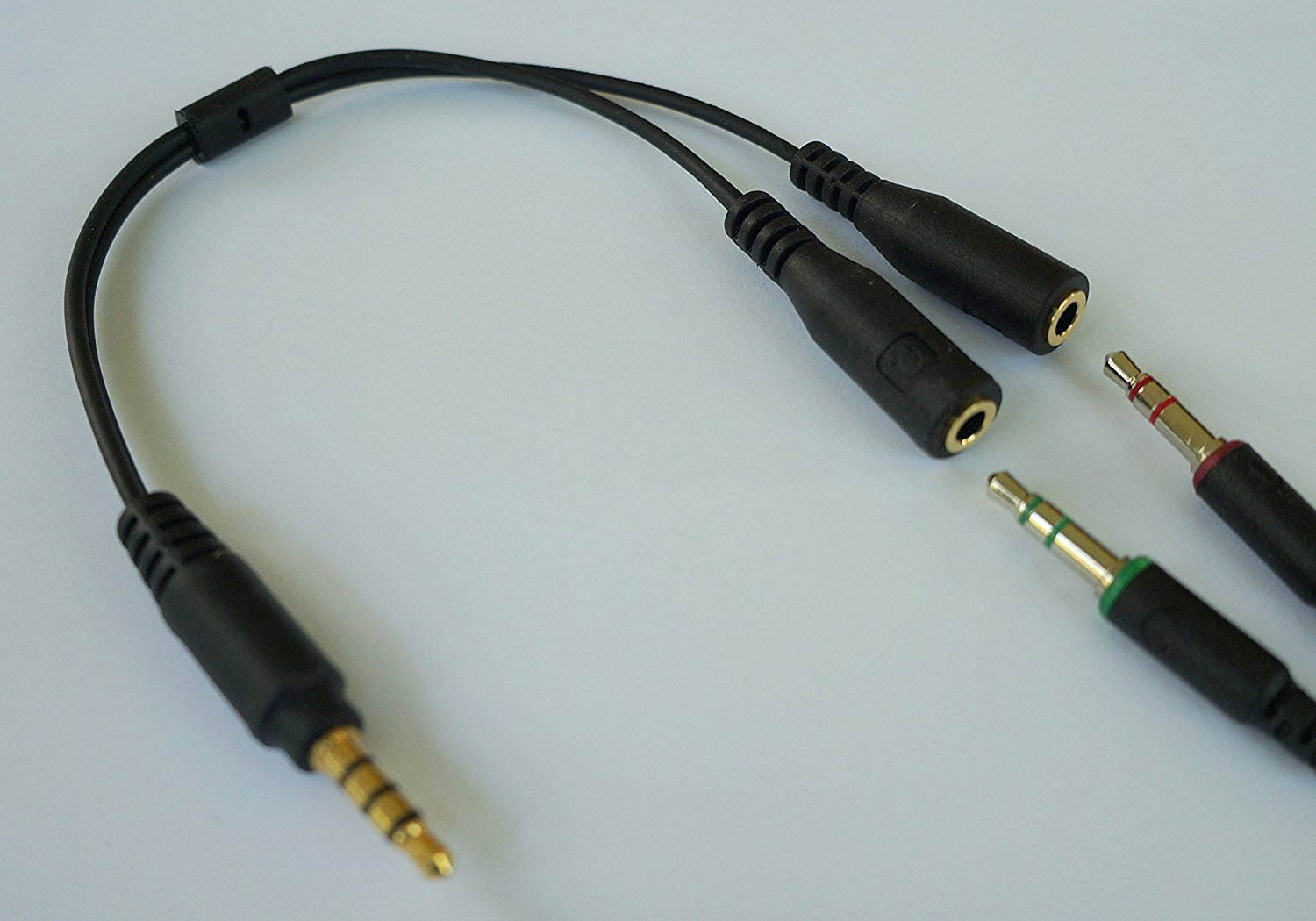 ienza&trade; PS4 / PlayStation4, Xbox One, iPhone and other Smartphones Headset Adapter for SADES SA-708 and HyperX Cloud Gaming Headsets