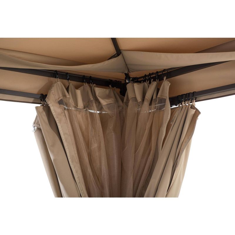 8.5' Elysium Attached Louvered Pergola - Vita