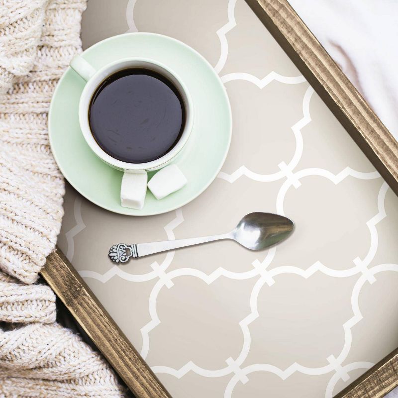 RoomMates 28.2" Modern Trellis P&S Wallpaper Beige