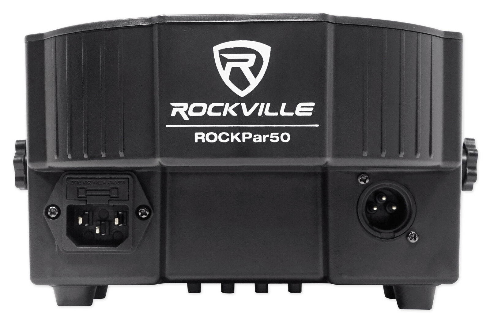 (2) Rockville RockPAR50 LED RGB Compact Par Can DJ/Club DMX Wash Lights