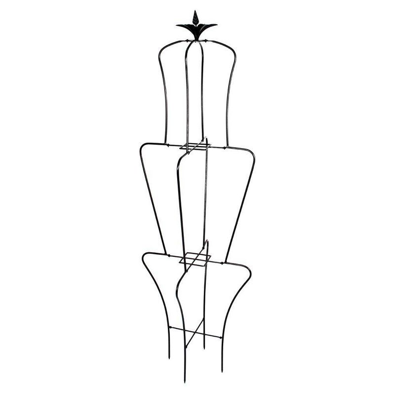 3 Tier Scalloped Topiary Frame Black - ACHLA Designs