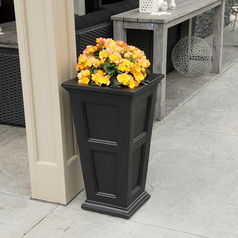 Urn Fairfield Tall Planter Black - Mayne