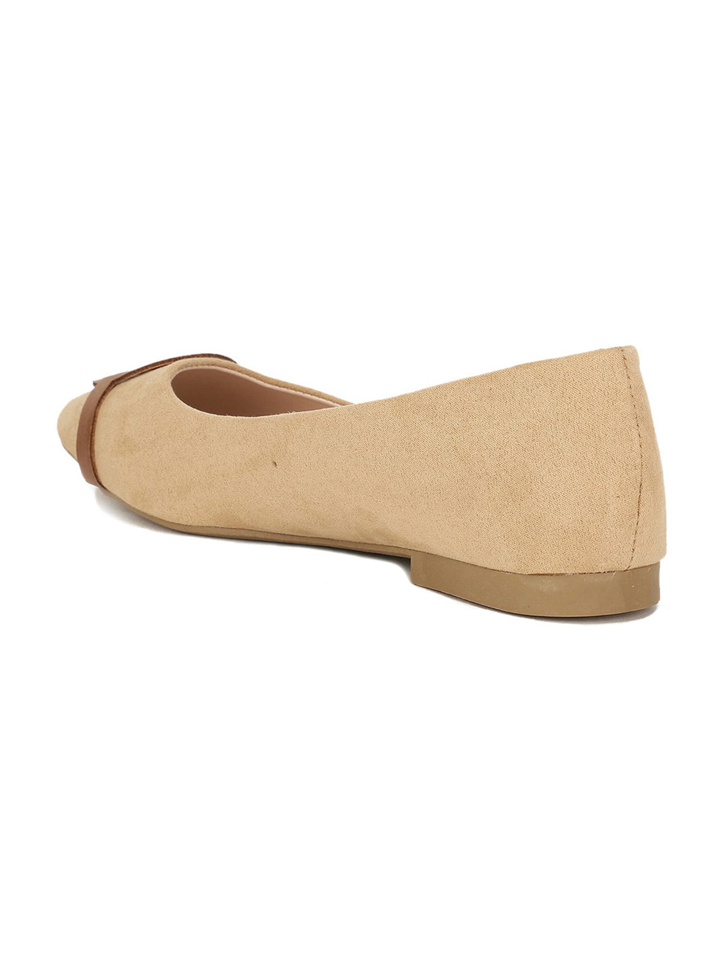 Bata Women's Beige Flat Ballets
