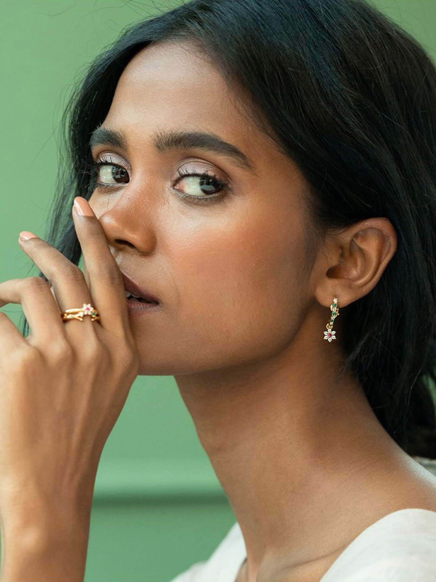 Shaya 92.5 Sterling Silver The Precious One Earrings for Women