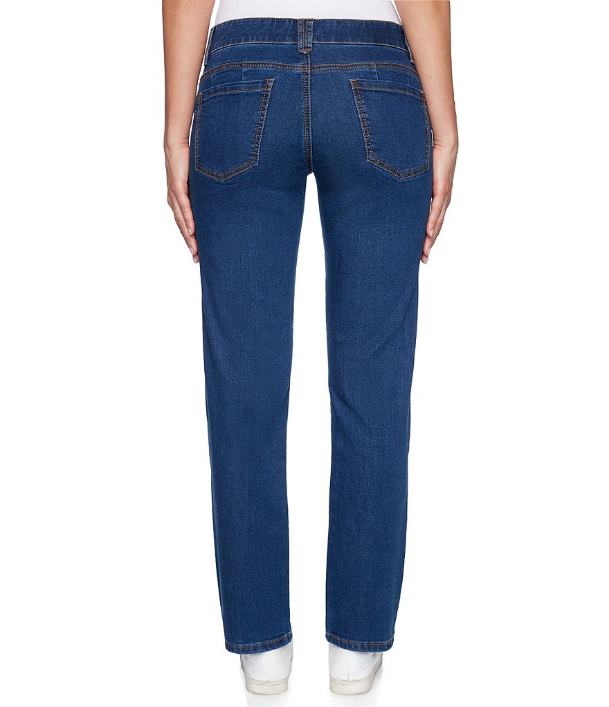 Ruby Rd. Soft Stretch Denim Straight Leg Ankle Jeans