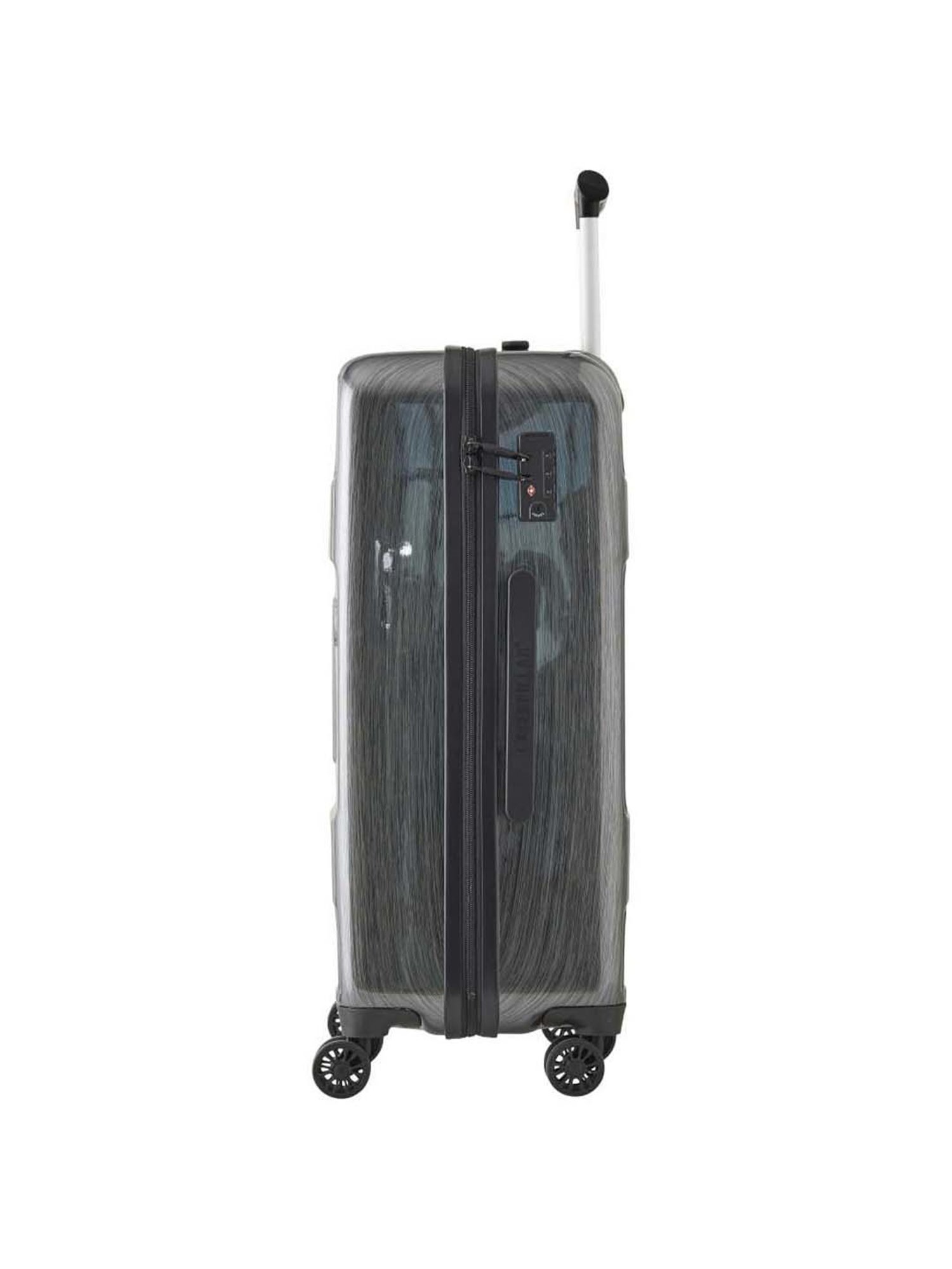 CAT Grey 8 Wheel Medium Hard Cabin Trolley - 45 cm