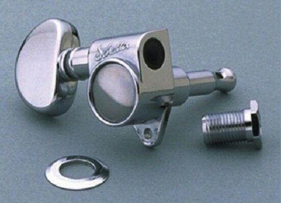 NEW - Schaller M6 Vintage Grover Style Tuning Keys, 16:1 Gear Ratio - CHROME