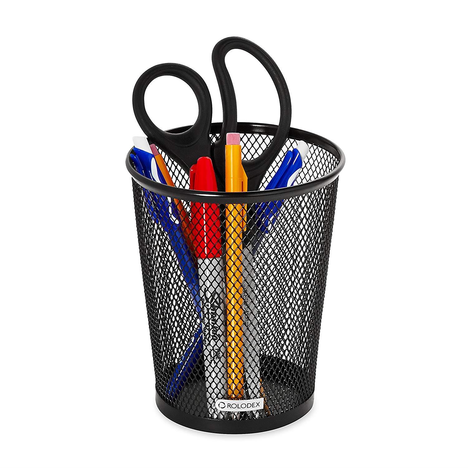Rolodex Mesh Collection Jumbo Pencil Cup, Black (62557)