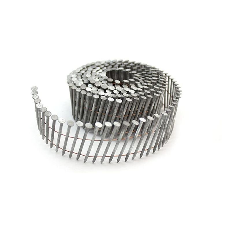 Freeman SNRSHDG92-134WC 15 Degree Galvanized Steel Wire Collated Ring Shank Coil Siding Nails for Decking Installation and Fencing, 3600 Count