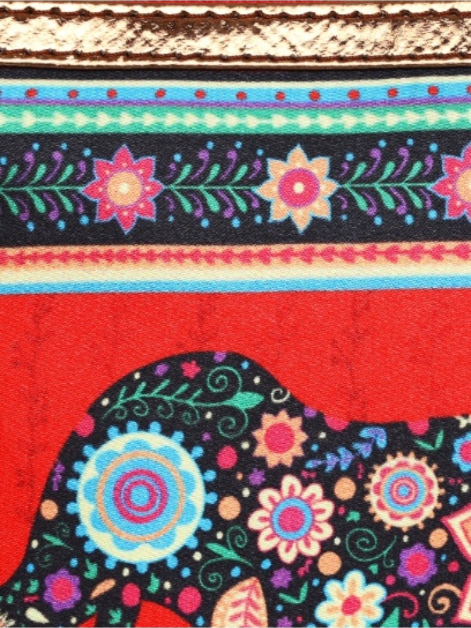 Sabhyata Elephant Multicolor Printed Small Pouch for Women
