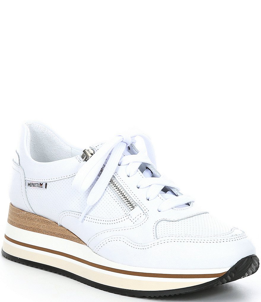 Donald Pliner Pelham Neoprene Mixed Leather Slip-On Wedge Sneakers