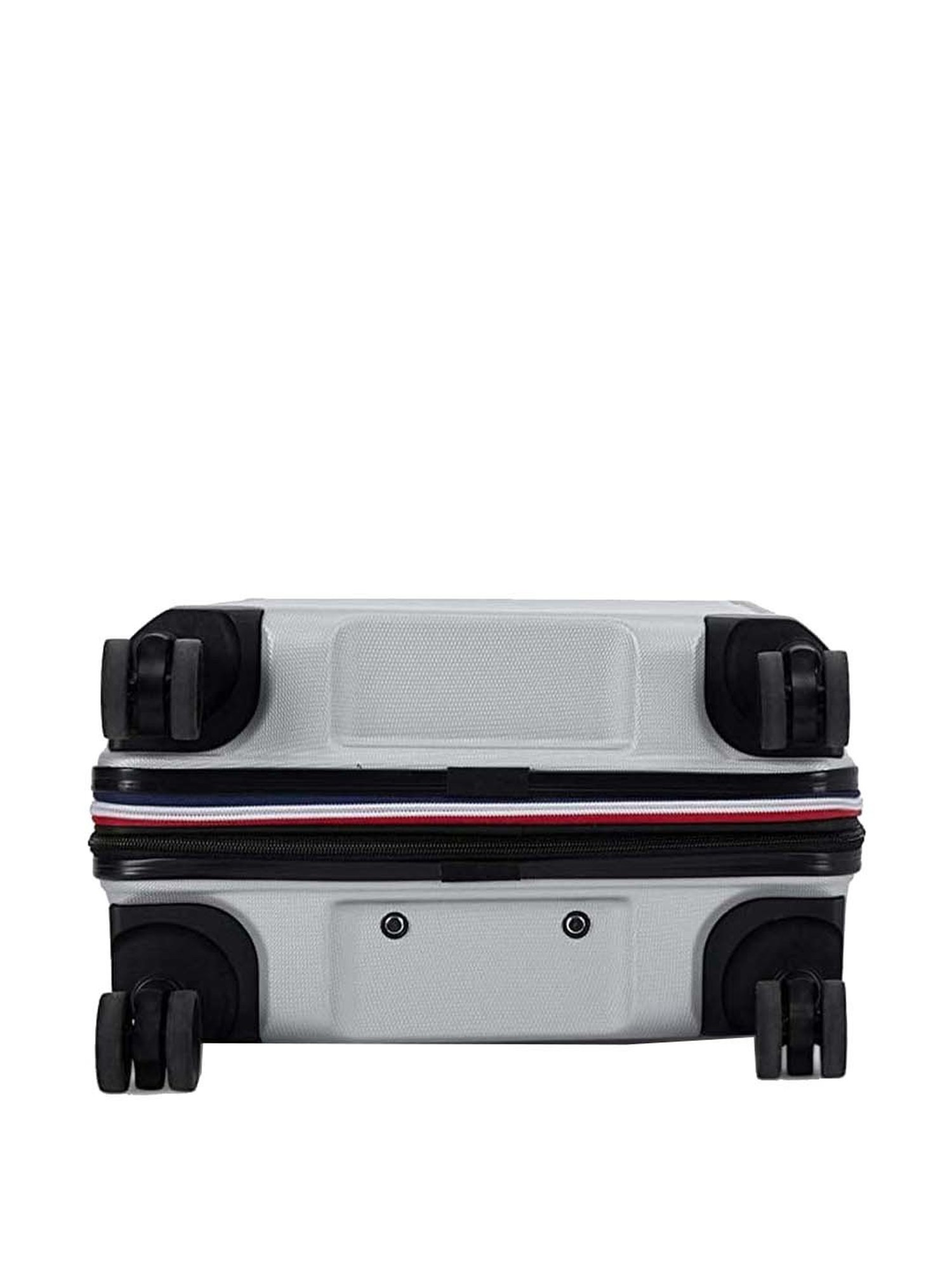 Tommy Hilfiger Grey 8 Wheel Small Hard Cabin Trolley - 39 cm