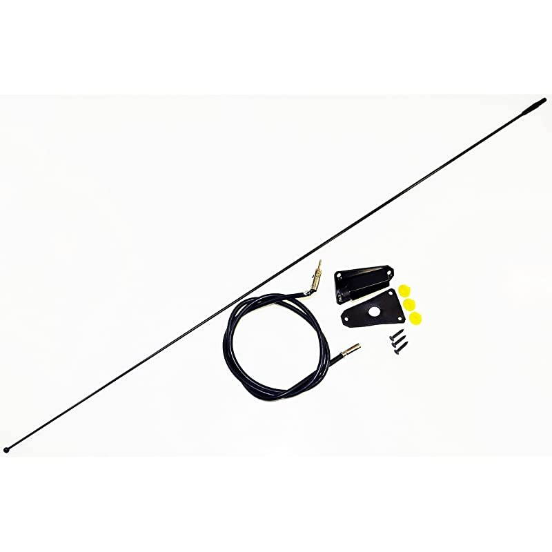 Black Replacement Antenna is Compatible with Jeep CJ (1976-1995) - Jeep Wrangler (1985-1996)