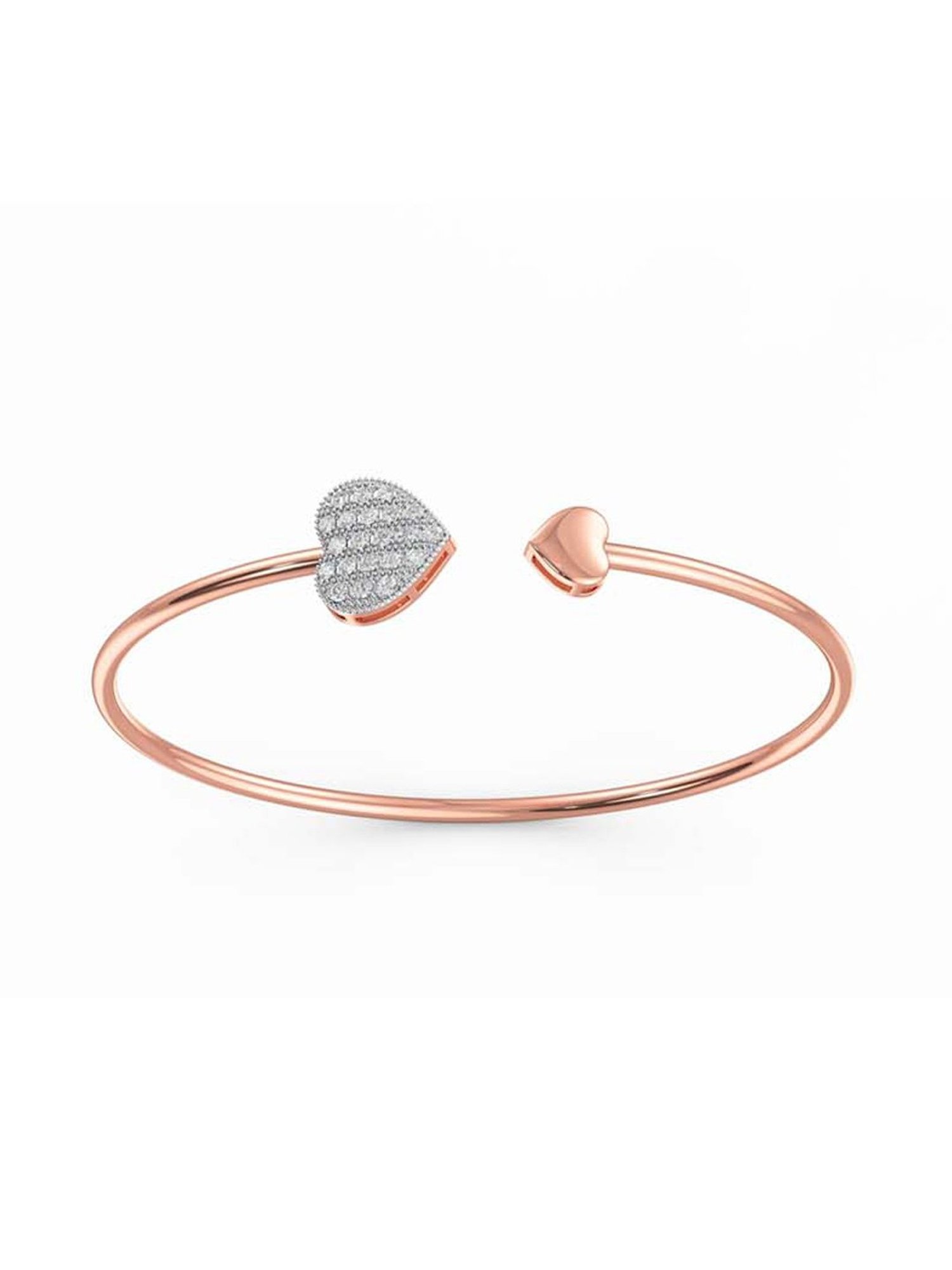 Joyalukkas 18k Rose Gold & Diamond LOVE Bracelet for Women