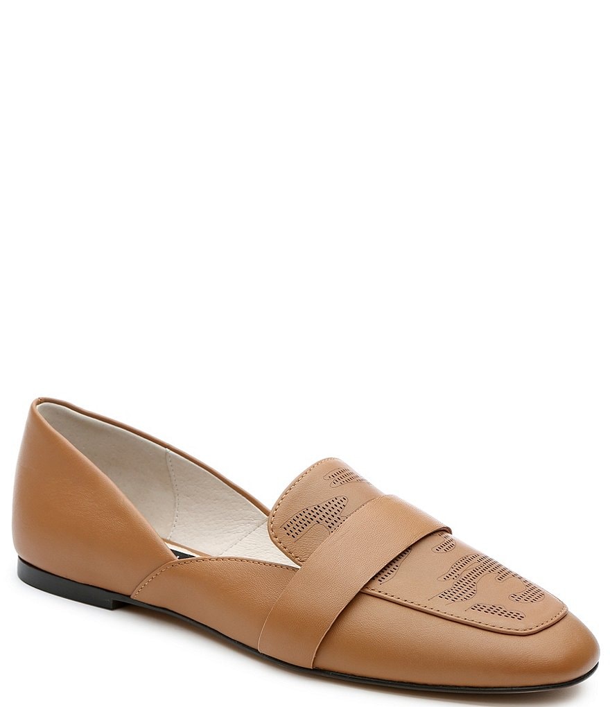 Sanctuary Sass 2.0 Leather Laser Cut Detail Camo Etched Loafers