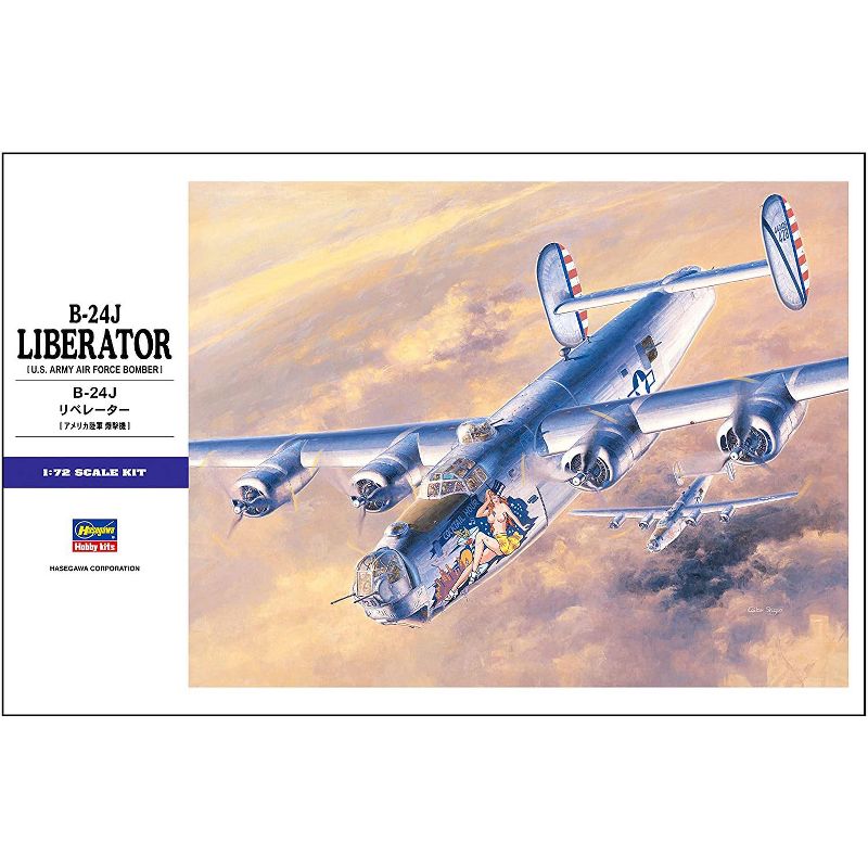 Hasegawa 1/72 B-24J Liberator E29 Plastic Model Kit
