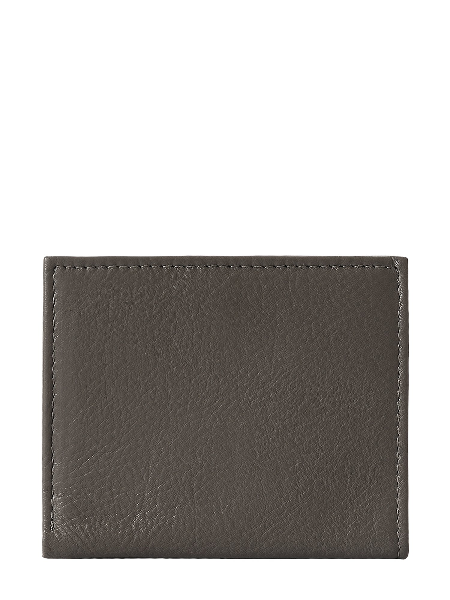 Eske Grey Leather Bi-Fold Wallet for Women
