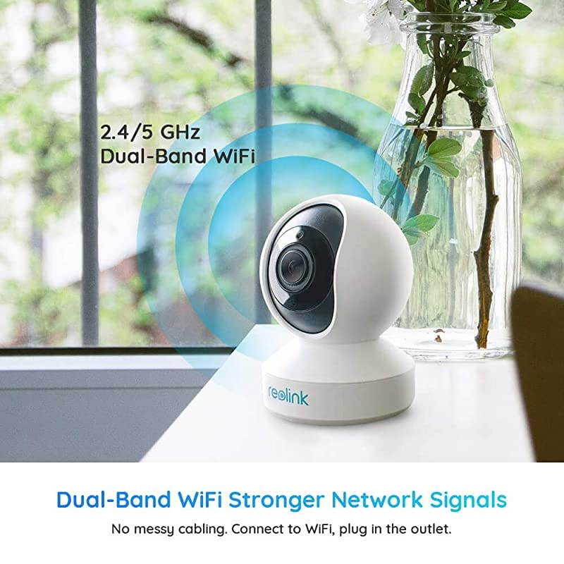 Indoor Security Camera  E1 Pro 4MP HD Plugin WiFi Camera for Home Security DualBand WiFi Multiple Storage Options Motion Alert Night Vision Ideal for Baby MonitorPet Camera