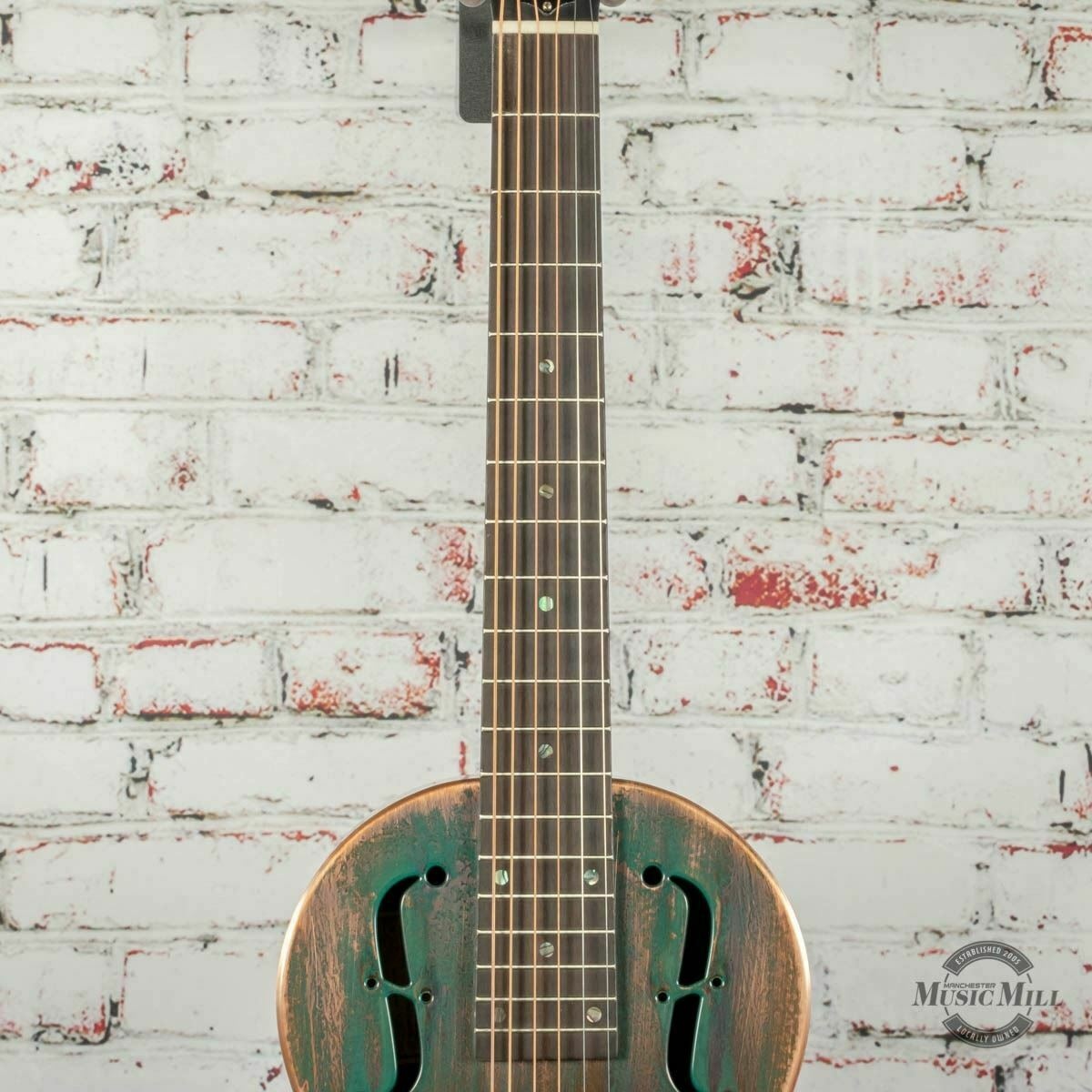 Recording King Swamp Dog Parlor Resonator Distressed Brass