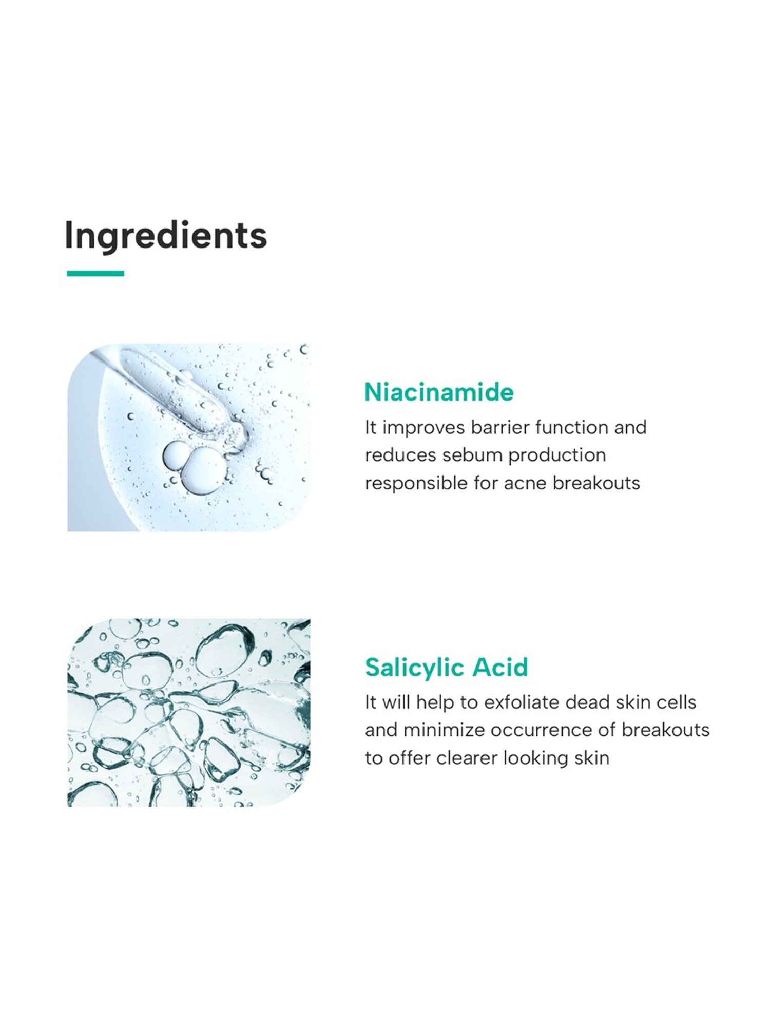 DERMATOUCH Salicylic Acid 2% & Niacinamide 6% Oil-Free Gel - 30 gm