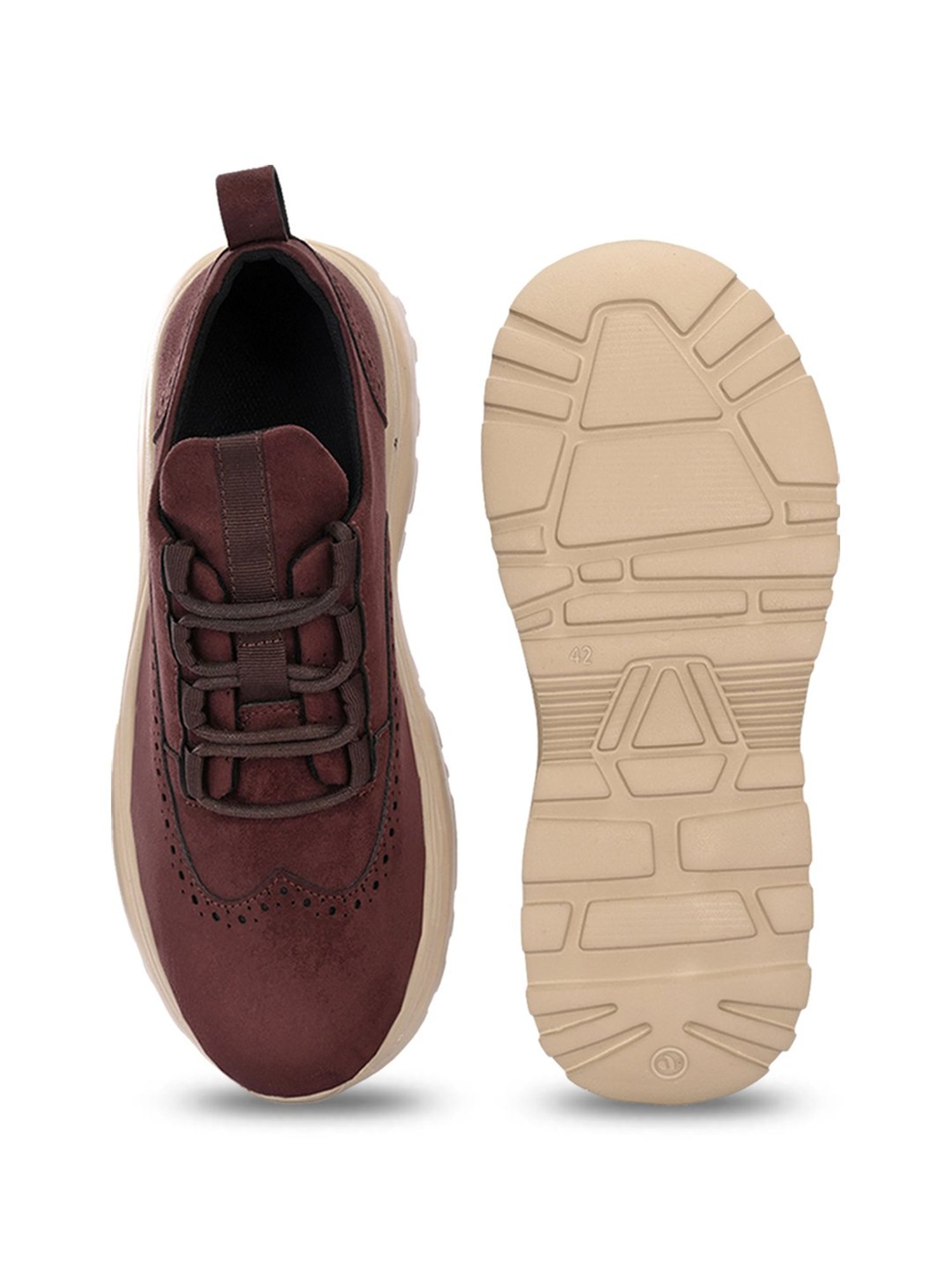 Hoversole Men's Gravity Brown Casual Sneakers