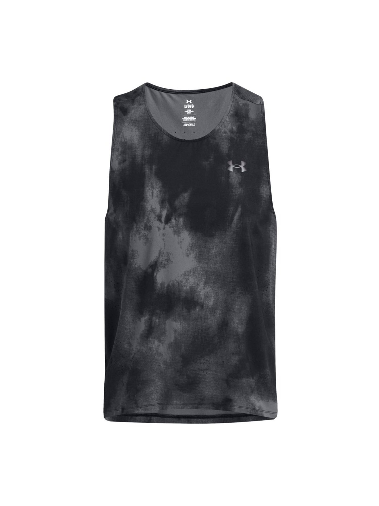 Under Armour Black Slim Fit Printed Tank Tee