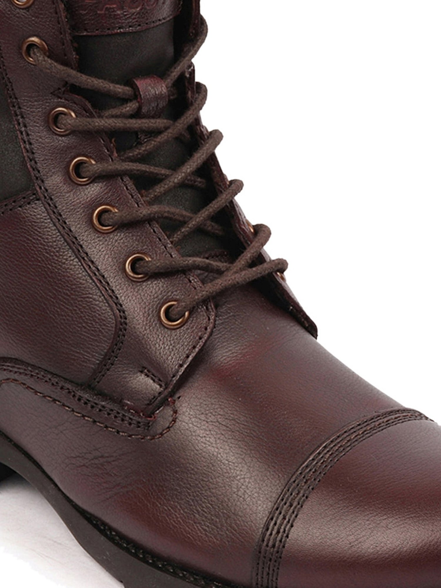 Fausto Men's Brown Biker Boots