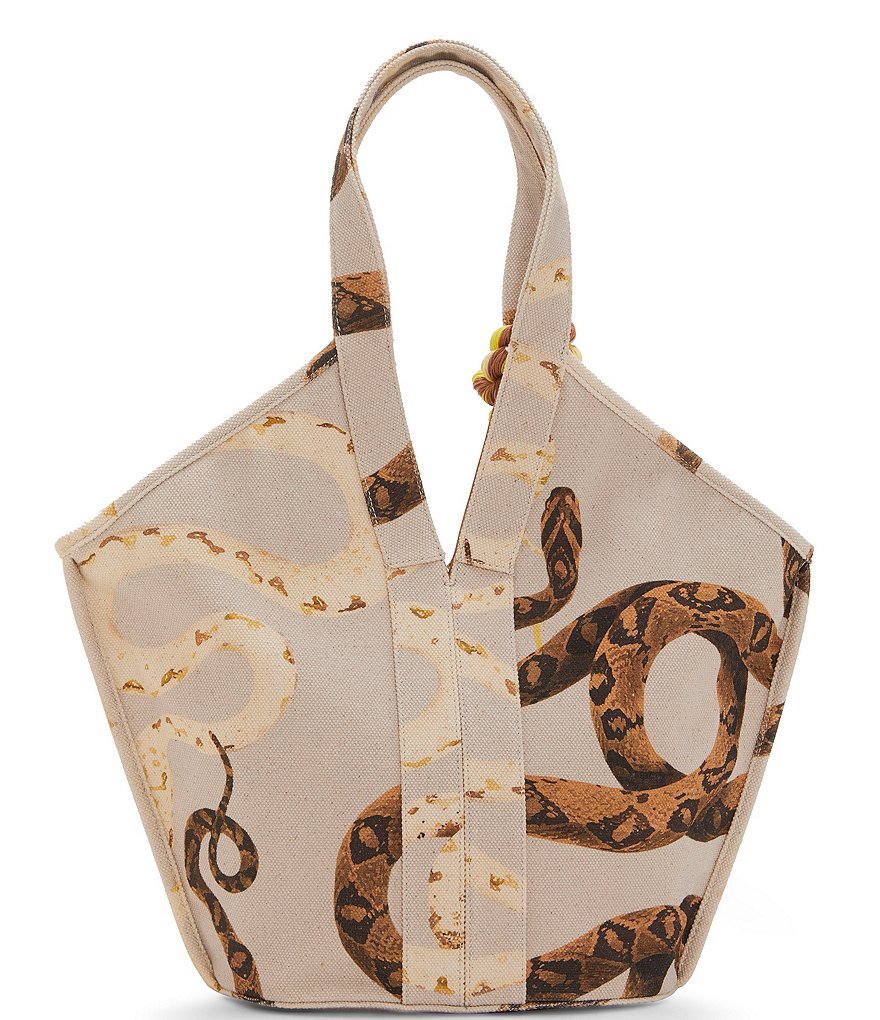 Vince Camuto Afina Snake Print Tote Bag