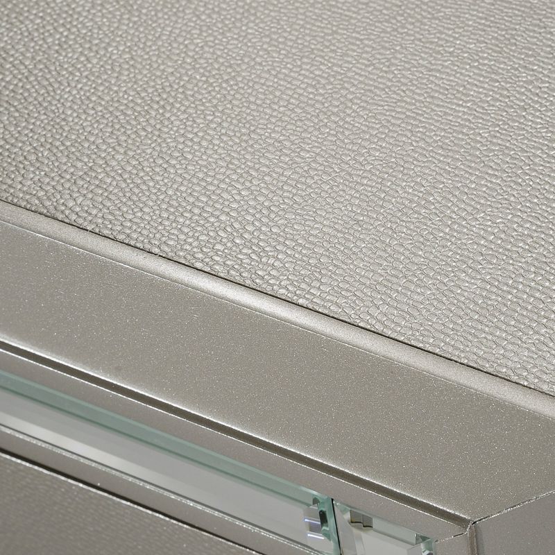 6pc King Glamour Platform Storage Bedroom Set Champagne - Picket House Furnishings