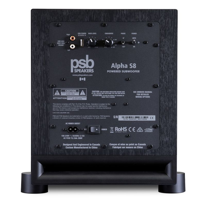 PSB Alpha S8 150W 8" Subwoofer
