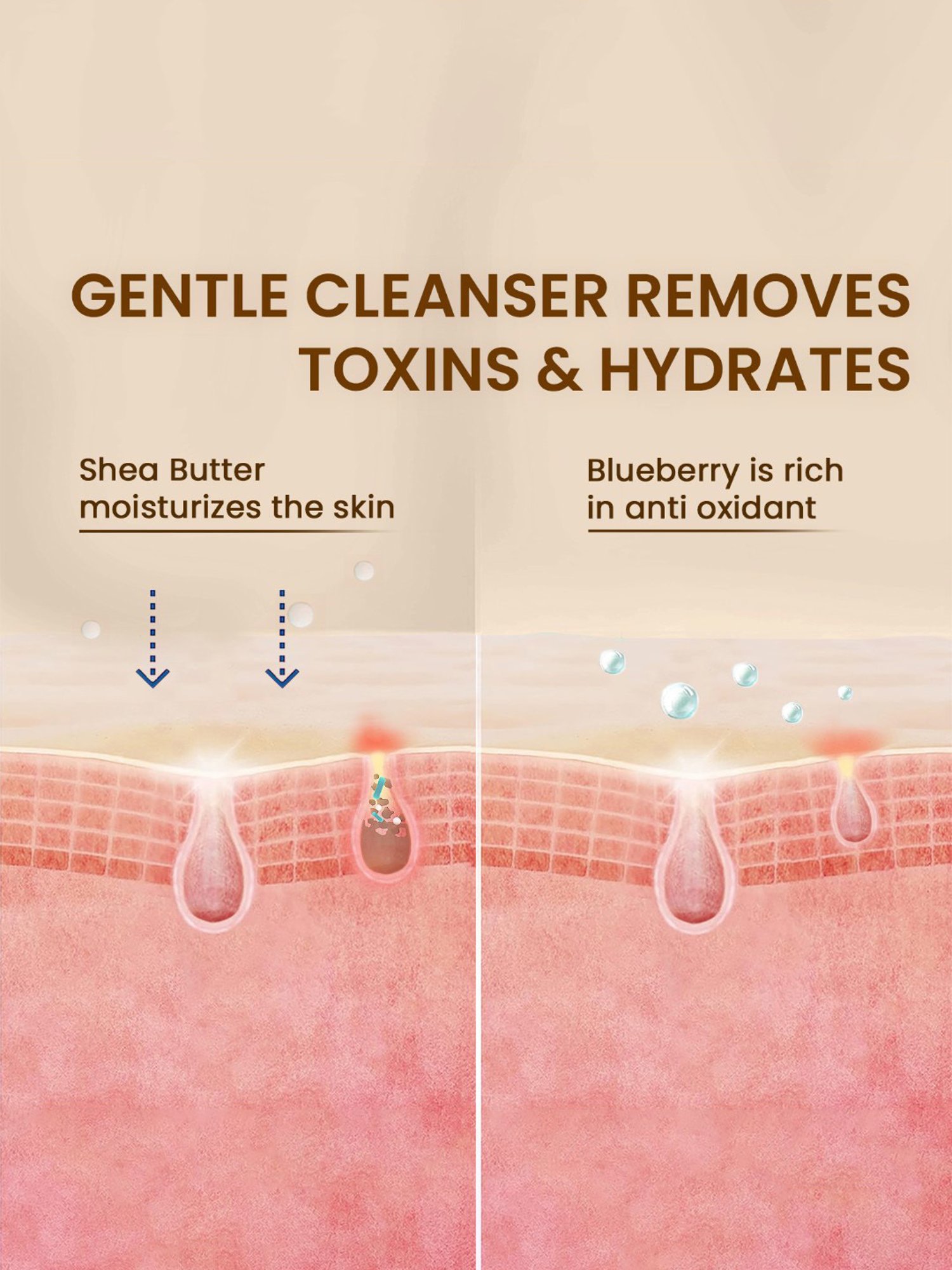 The Skin Story Blueberry & Shea Butter Revitalizing Face Wash - 100 ml