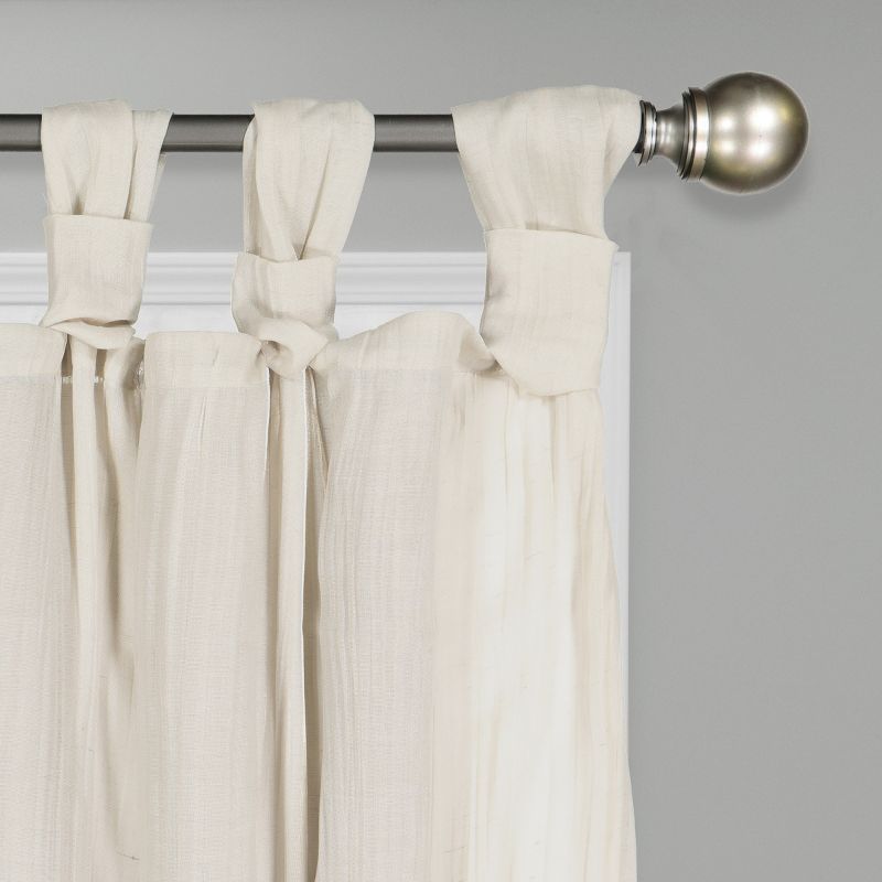 84"x50" Priya Solid Fashion Curtain Natural - Vue