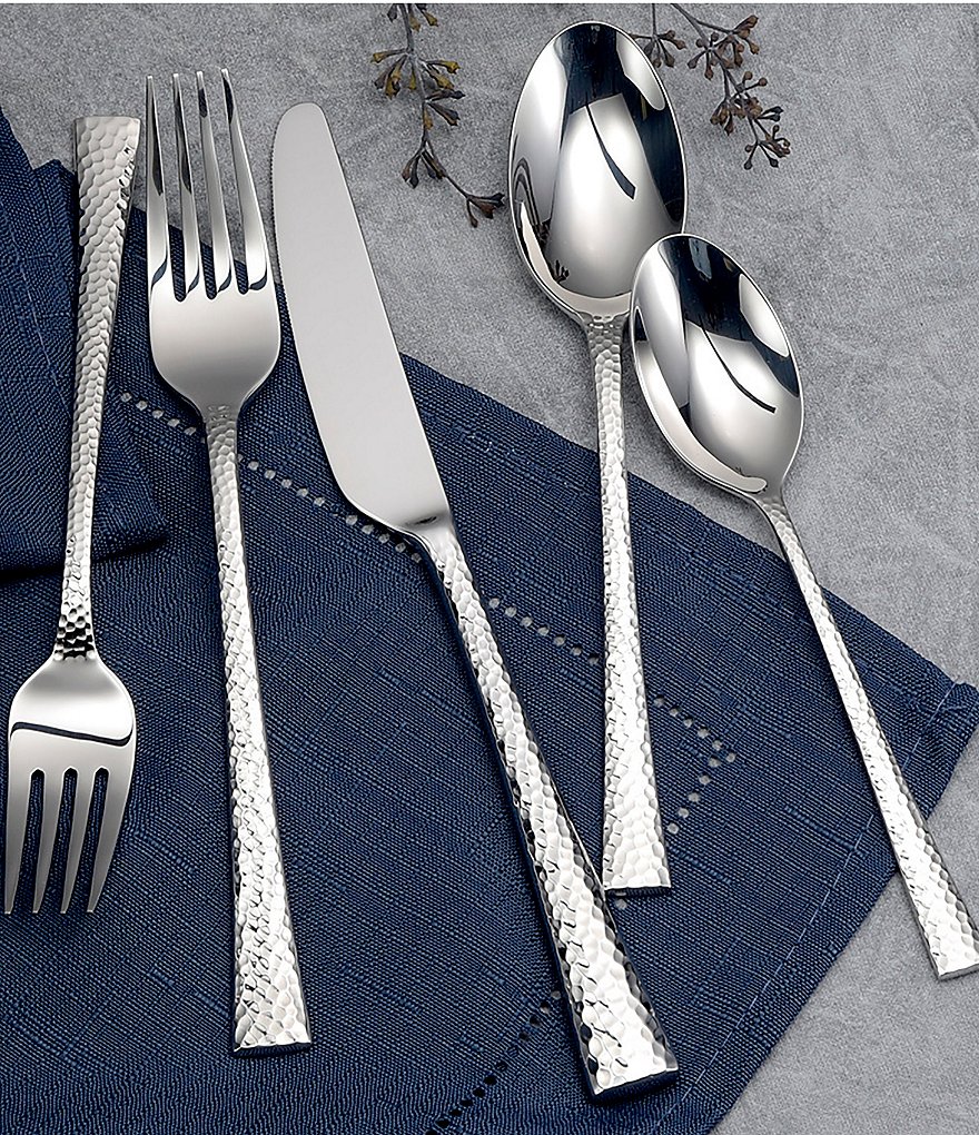 Robinson South End 65-Piece Stainless Steel Flatware Set